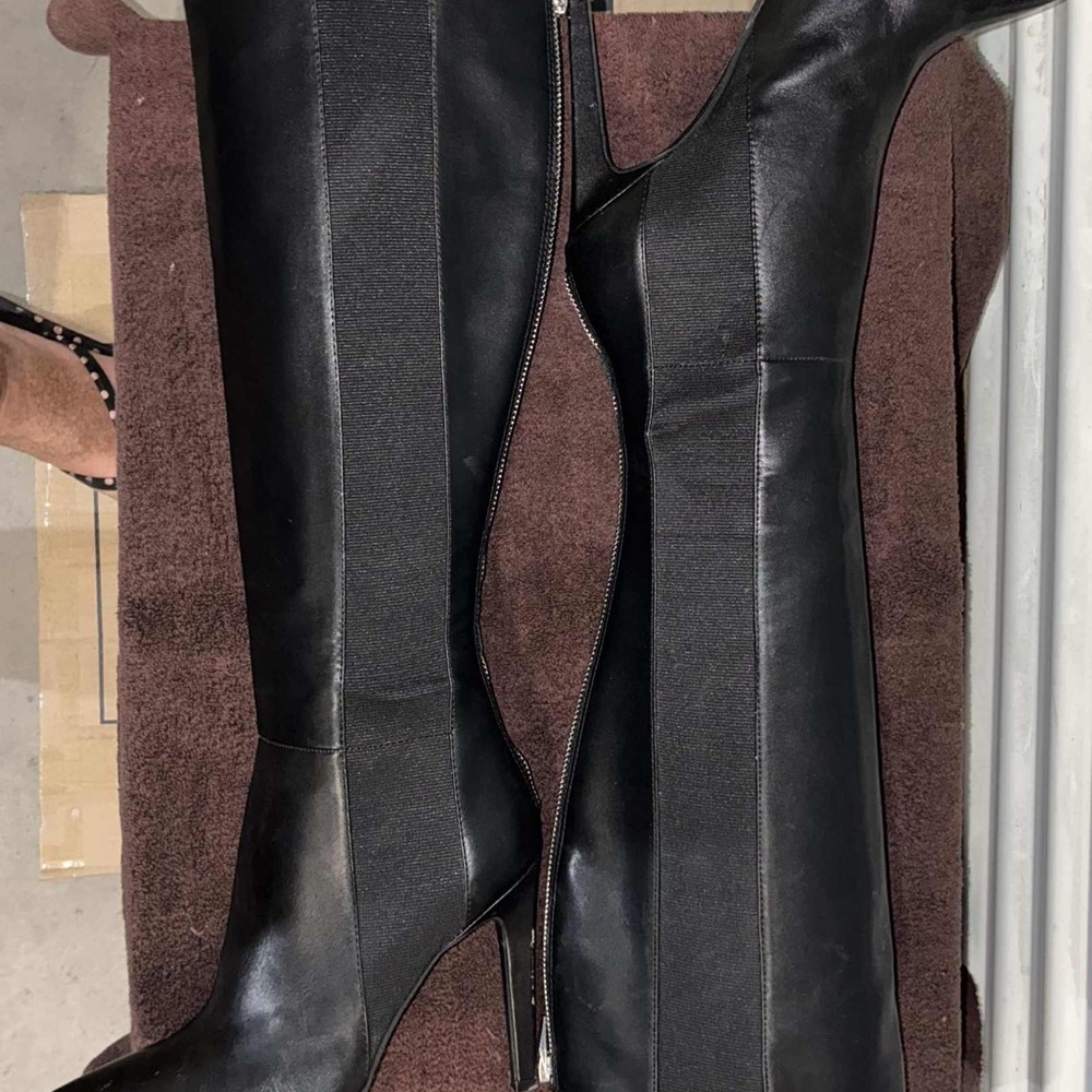 Calvin Klein Collection Black Heeled Boots